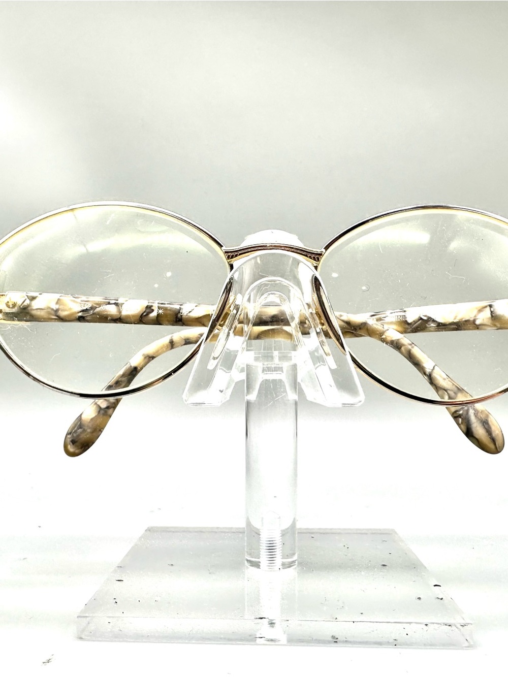 Silhouette Austria M 6312 Vintage 22Kt Gold Plated Eyeglass Frames Marbled Brown